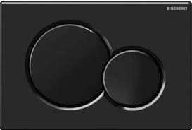 Geberit black flush plate